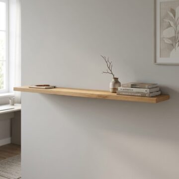 Solara Wall Shelf 200cm | Artisan Oak Finish