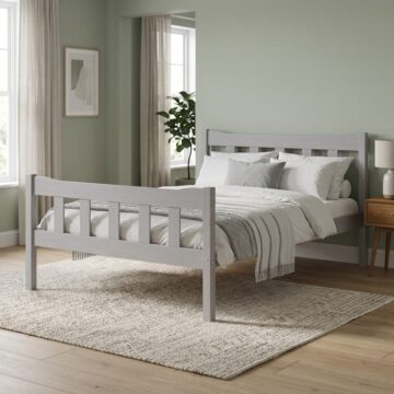 Heathrow Grey Double Bed