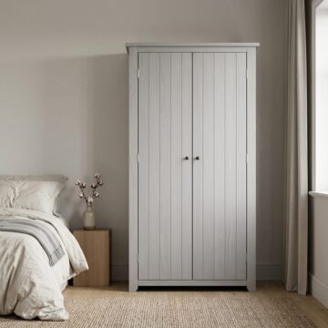 Heathrow Grey 2 Door Wardrobe