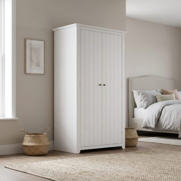 Heathrow White 2 Door Wardrobe