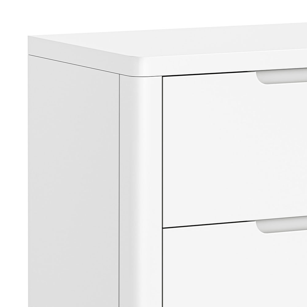 Halo White 5 Drawer Tallboy | Assembled