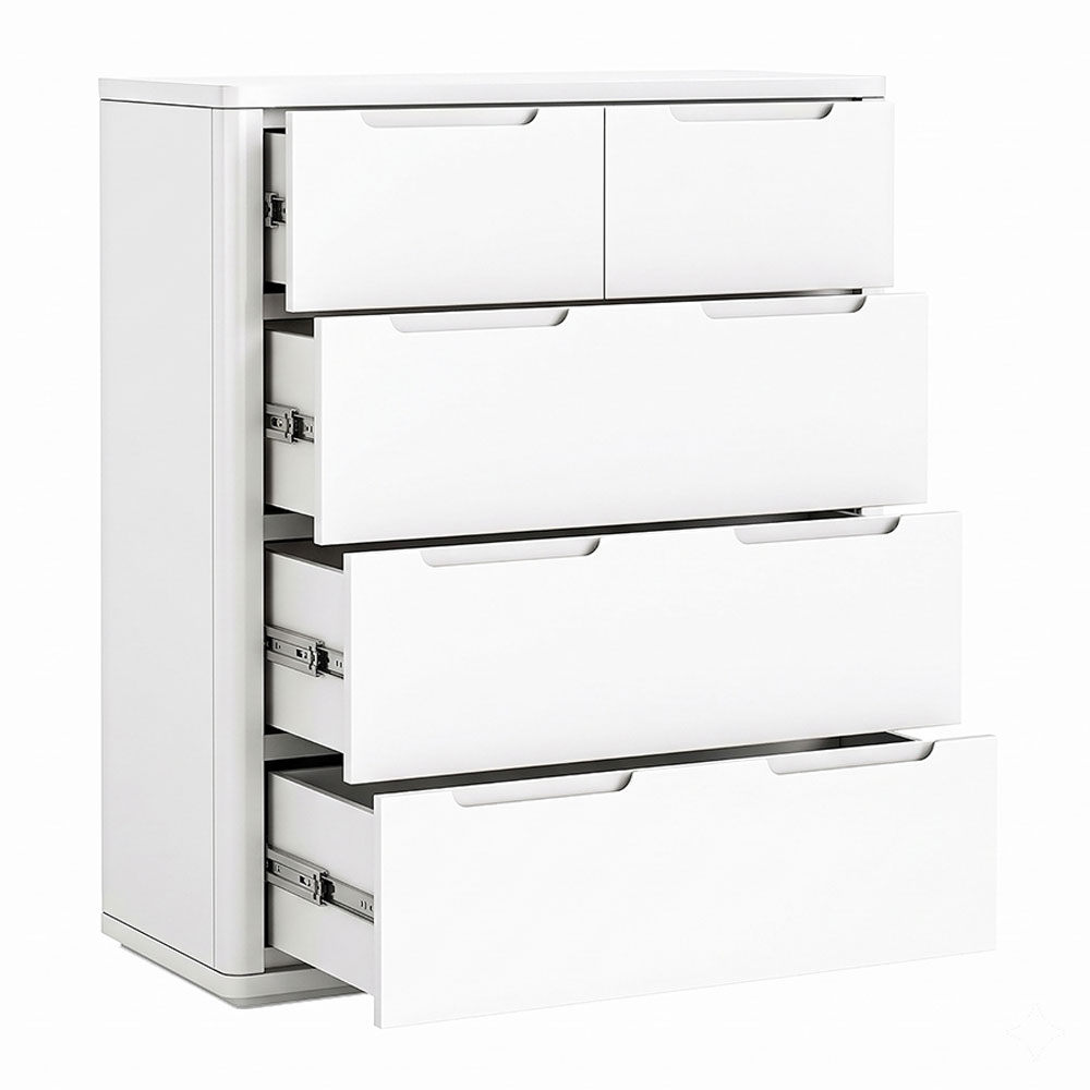 Halo White 2 Over 3 Chest Of Drawers | Assembled