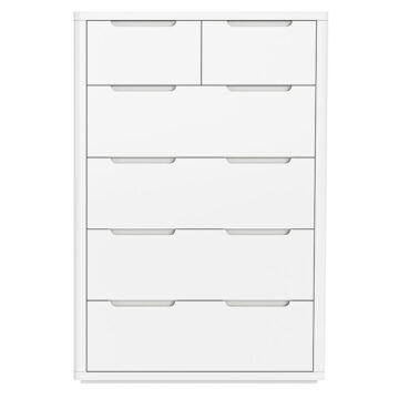Halo White 2 Over 4 Chest Of Drawers | Assembled