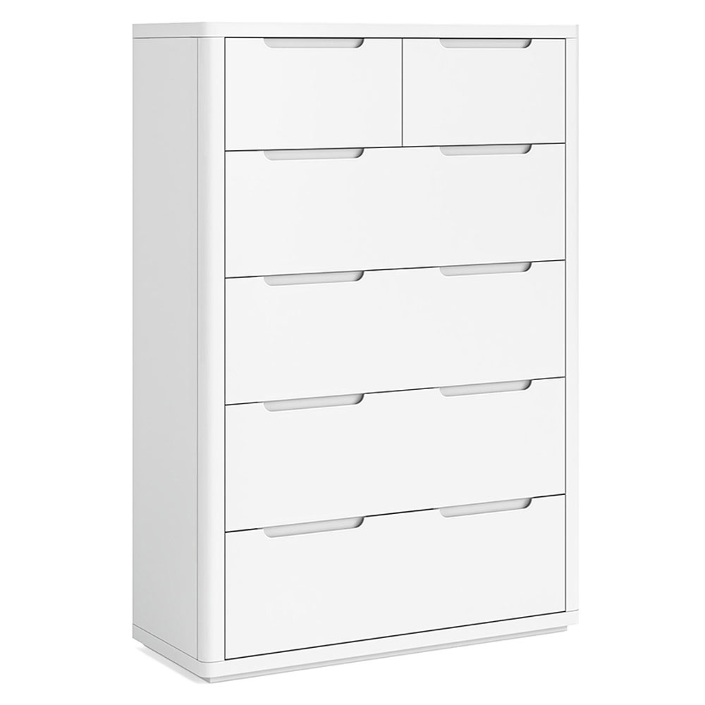 Halo White 2 Over 4 Chest Of Drawers | Assembled