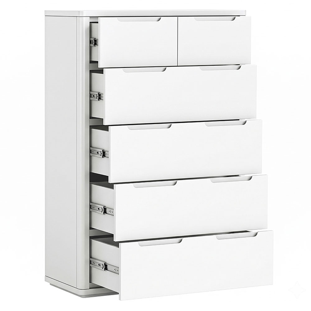 Halo White 2 Over 4 Chest Of Drawers | Assembled