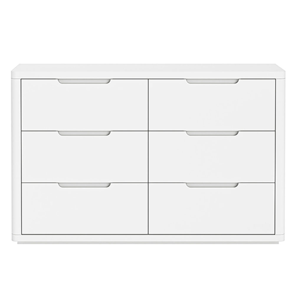 Halo White 6 Drawer Chest | Assembled