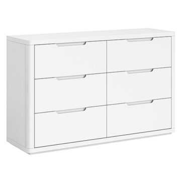 Halo White 6 Drawer Chest | Assembled