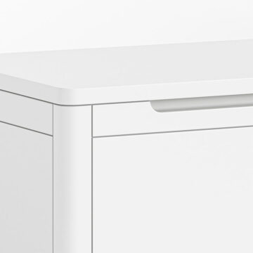 Halo White Blanket Box | Assembled