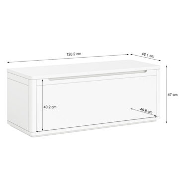 Halo White Blanket Box | Assembled