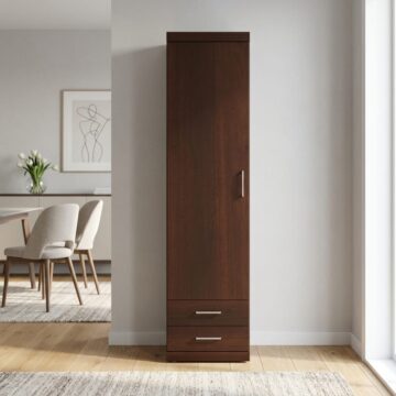 Belize Tall 1 Door 2 Drawer Narrow Cabinet