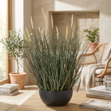 Fountain Grass Plant In Pot | Assembled