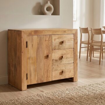 Malda Light Mango Small Sideboard | Assembled