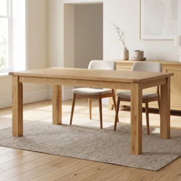 Salisbury Rustic Oak 5ft Dining Table | Wax Finish | Clearance