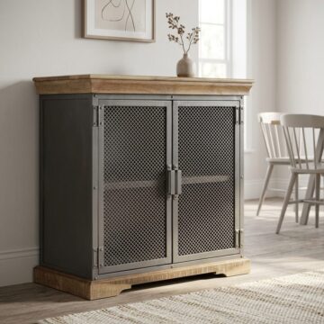 Houghton Industrial Dark Grey Cupboard