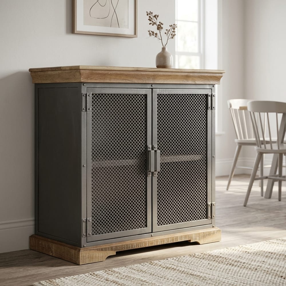 Houghton Industrial Dark Grey Cupboard