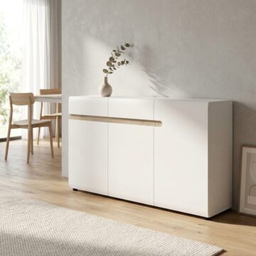 Chelsea White 3 Door 2 Drawer Sideboard