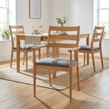 Lauderdale Carver Chair - Oak | Clearance