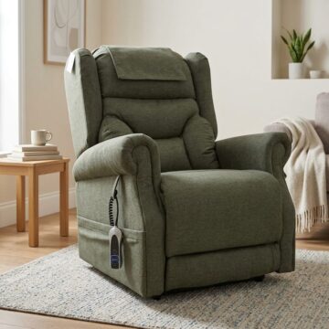 Zeus Quad Motor Lift & Tilt  Chair - Olive | Assembled