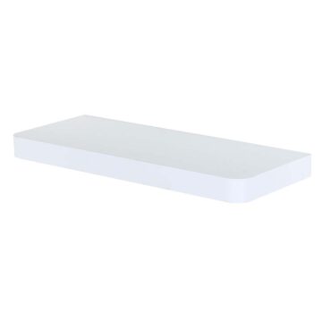 Studio Lounge Matt White Floating Shelf 50cm With Rounded Corners