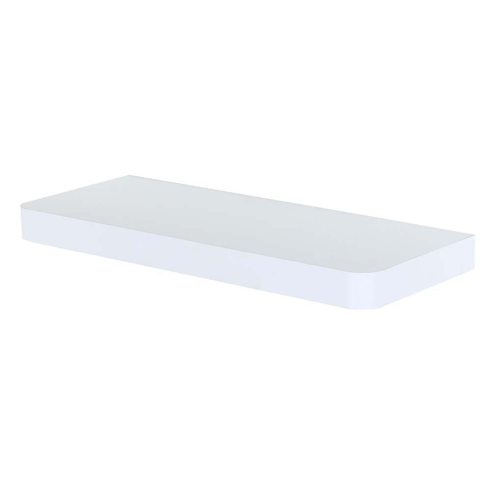 Studio Lounge Matt White Floating Shelf 50cm With Rounded Corners