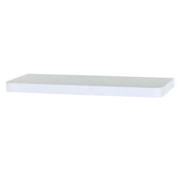 Studio Lounge Matt White Floating Shelf 80cm With Rounded Corners