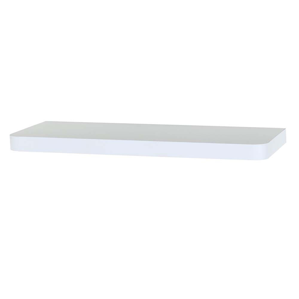 Studio Lounge Matt White Floating Shelf 80cm With Rounded Corners