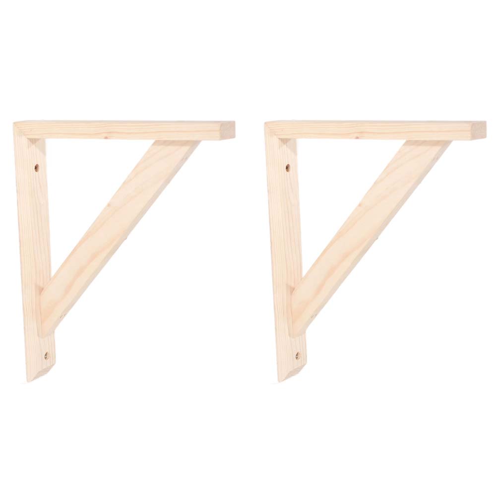 Orin Pair of Medium Pre-Sanded Pine Wood Brackets