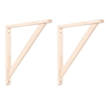 Orin Pair of Large Pre-Sanded Pine Wood Brackets