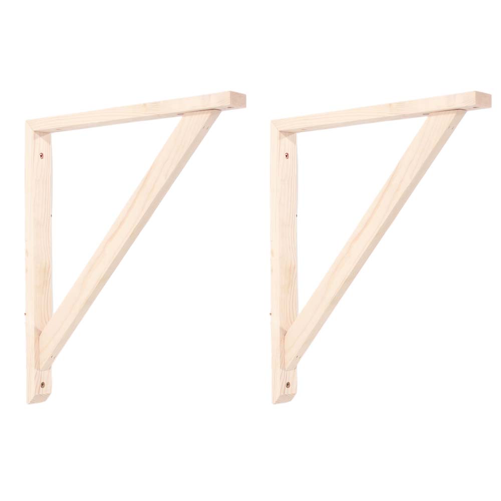 Orin Pair of Large Pre-Sanded Pine Wood Brackets