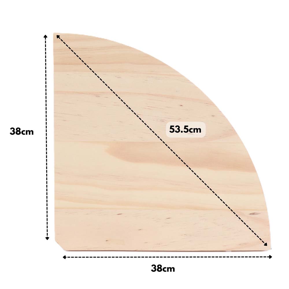Orin Pine Corner Shelf Kit 38cm