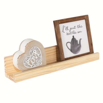 Kove Pine Book Display Shelf 48cm | Natural Finish