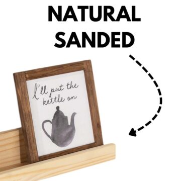 Kove Pine Book Display Shelf 48cm | Natural Finish