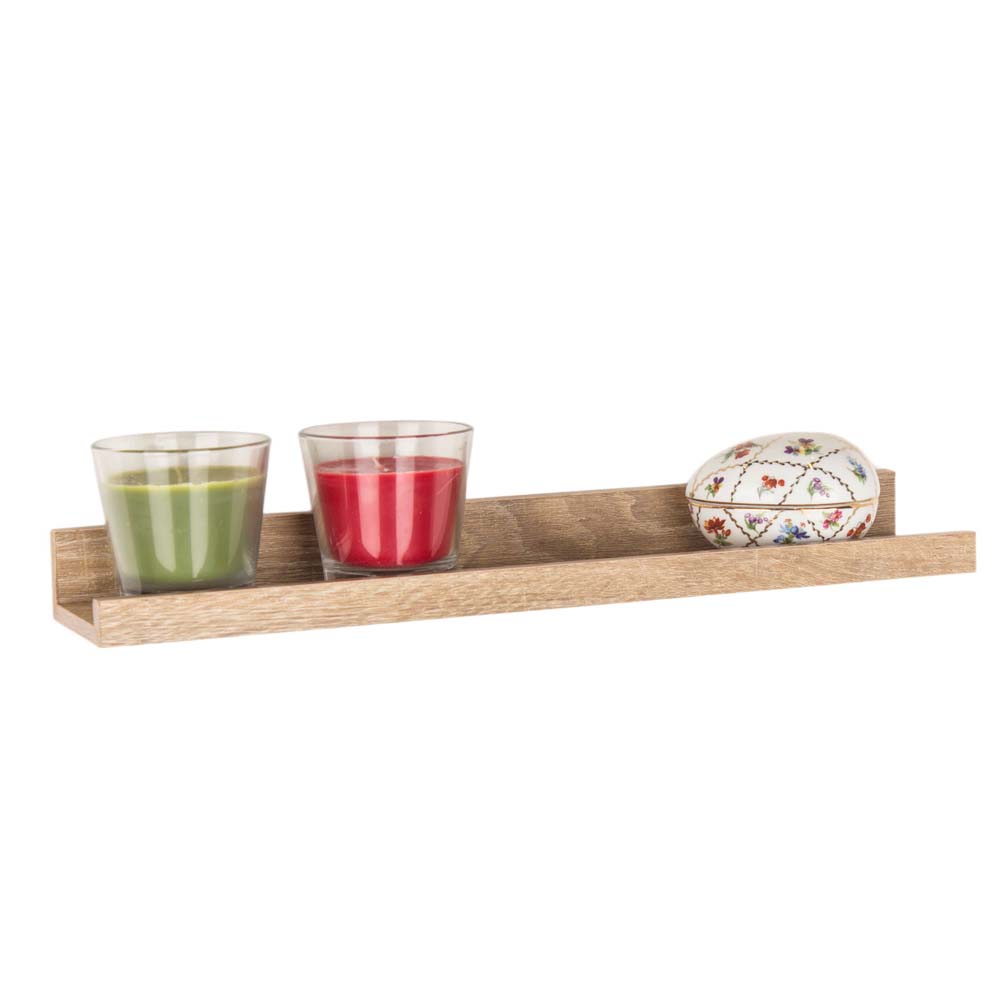 Kove Floating Book Shelf 48cm | Oak Finish