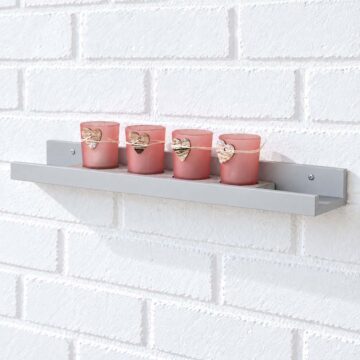 Kove Light Grey Floating Book Shelf 58cm