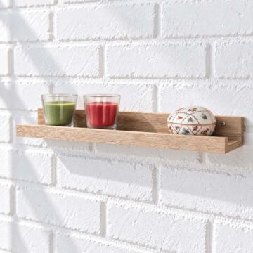 Kove Floating Book Shelf 58cm | Oak Finish