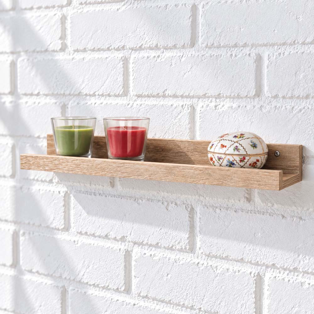 Kove Floating Book Shelf 58cm | Oak Finish