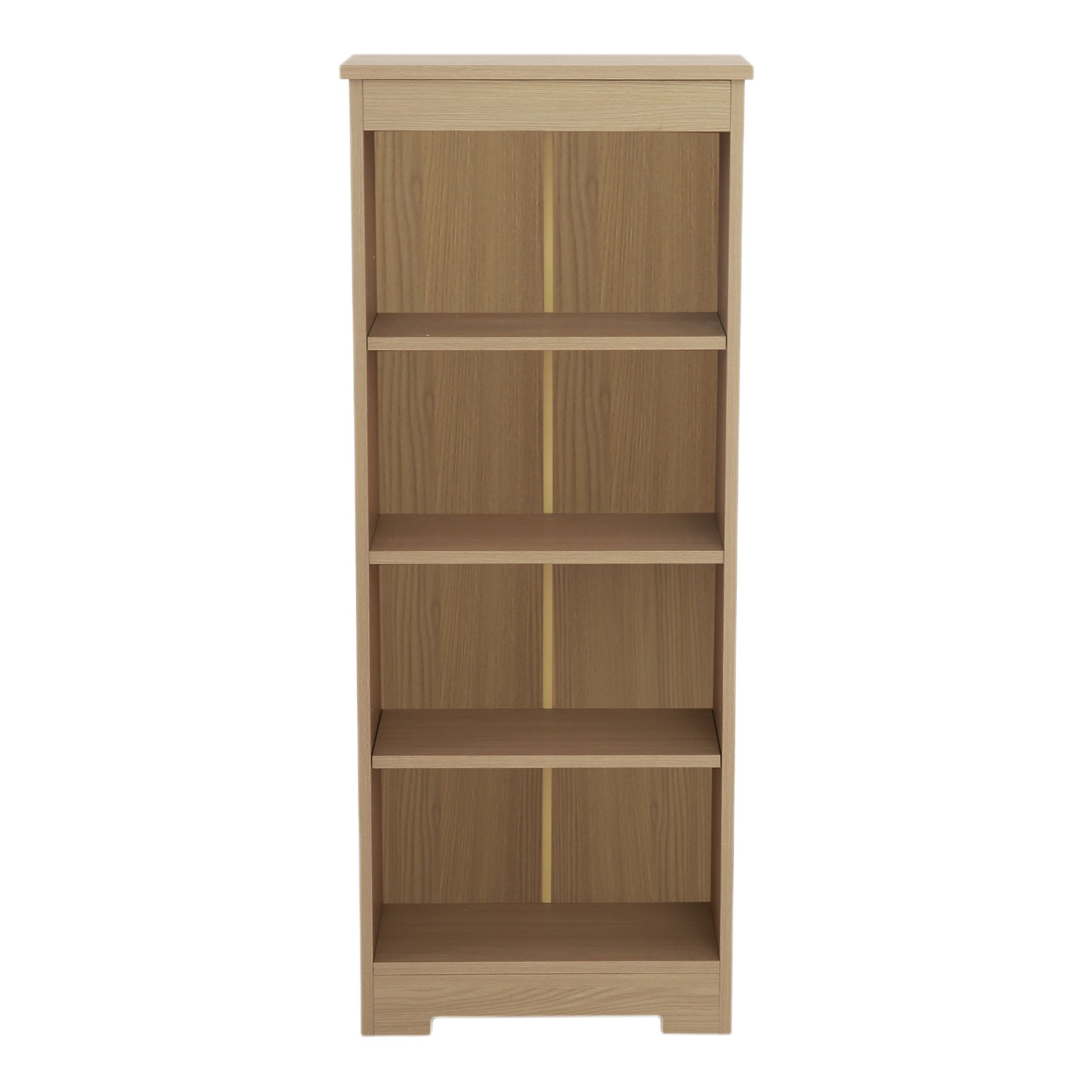 Fletcher Low Narrow Bookcase | Smoked Oak Finish