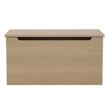 Fletcher Ottoman Storage Chest | Smoked Oak Finish