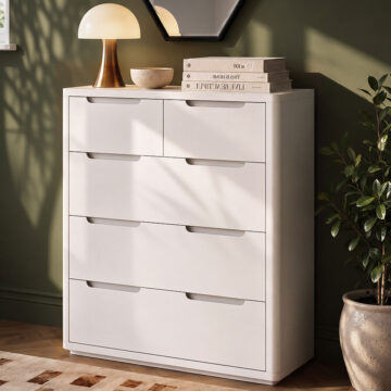 Halo White 2 Over 3 Chest Of Drawers | Assembled