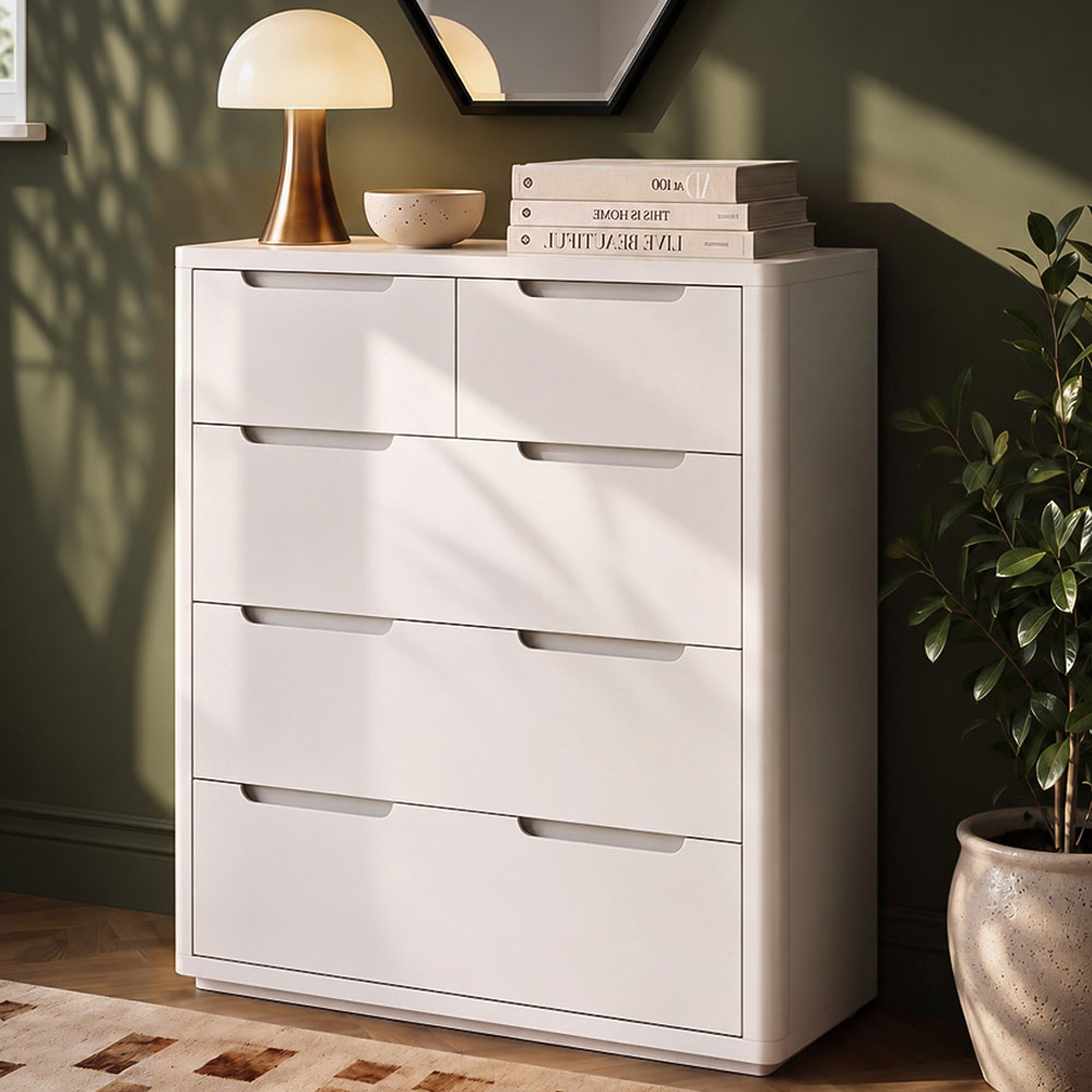 Halo White 2 Over 3 Chest Of Drawers | Assembled