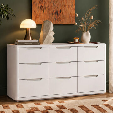 Halo White 9 Drawer Chest | Assembled