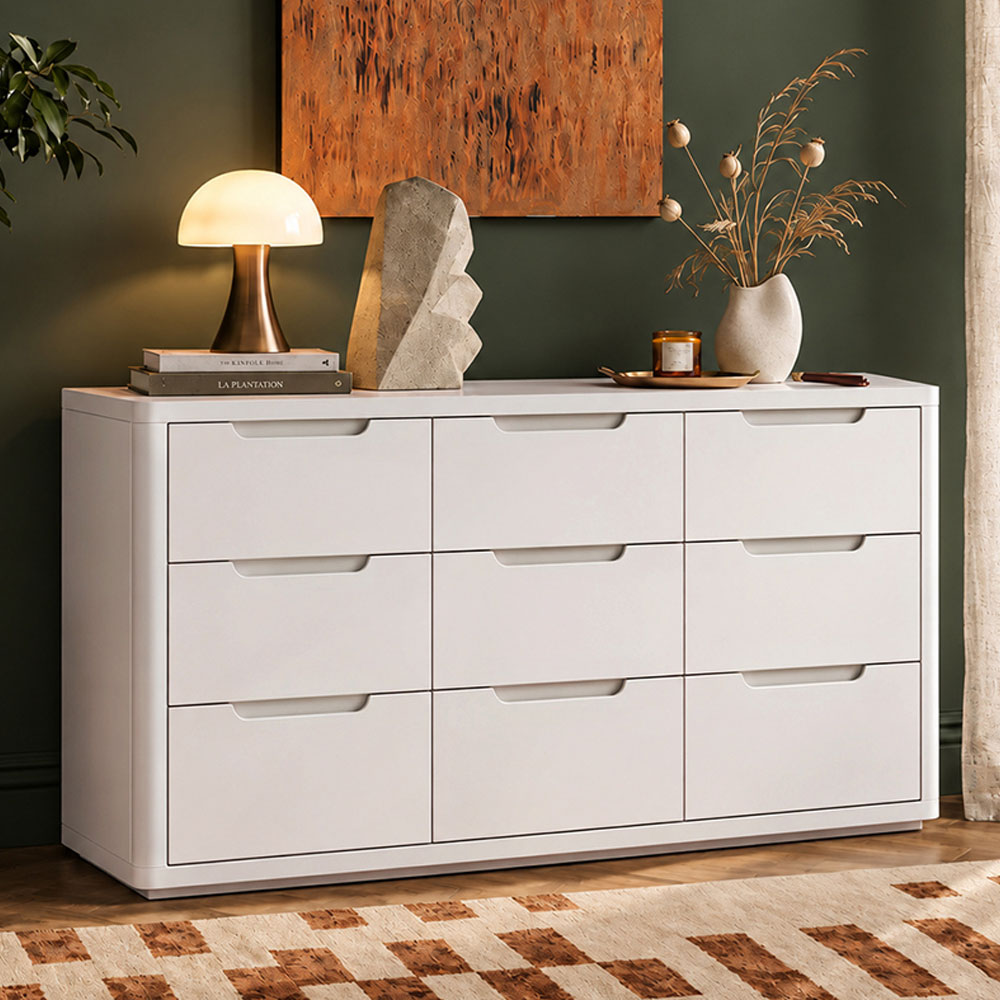 Halo White 9 Drawer Chest | Assembled