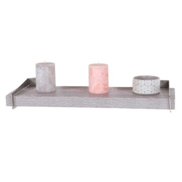 Studio Lounge Chunky Shelf With Slide On Brackets 80cm | Grey Oak Finish