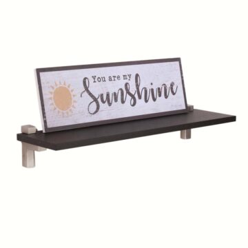 Studio Lounge Black Slim Shelf With “L” Shape Bracket 60cm