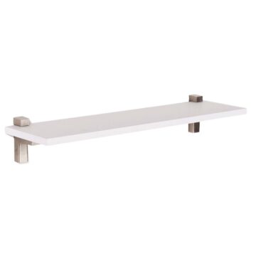 Studio Lounge White 60cm Slim Shelf With “L” Shape Bracket