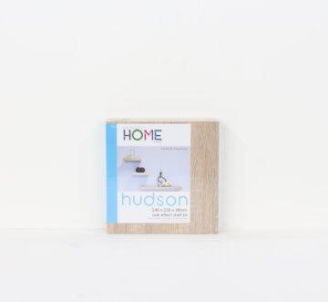 Linden Floating Box Shelf Kit 24cm | Oak Finish