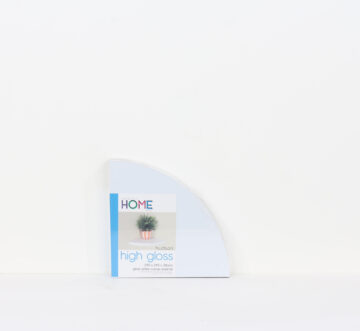 Linden Gloss White Floating Corner Shelf Kit 29.5cm