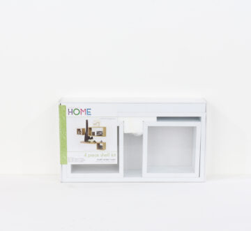 Linden Matt White Set of 4 Floating Shelves