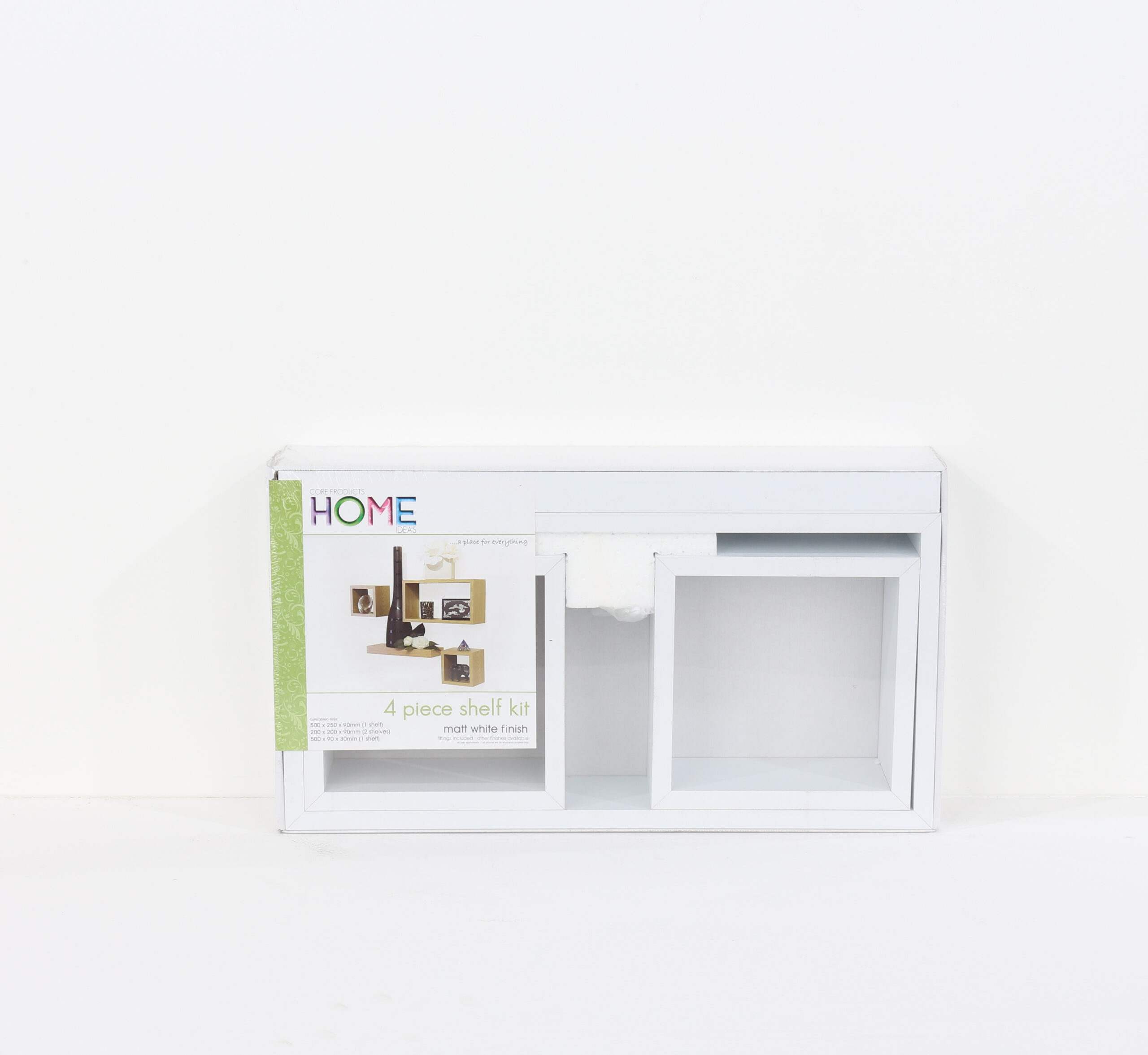 Linden Matt White Set of 4 Floating Shelves