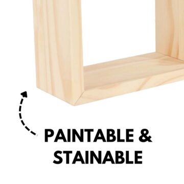 Orin Pine Set Of Three Wall Cubes Shelf Kit
